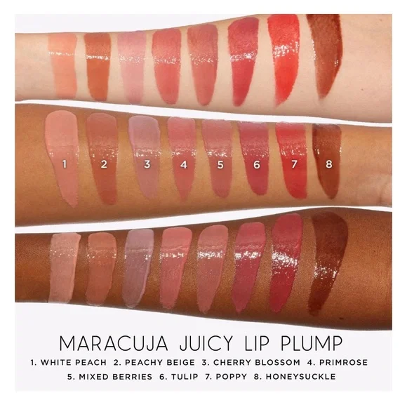 Primrose (Rosy Pink) Maracuja Juicy Lip Plump Tarte NIB NEW Glossy Plump Balm - Picture 7 of 12